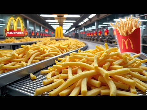 How McDonald's French Fries are Made in the Factory | Mass Production with Modern Technology.