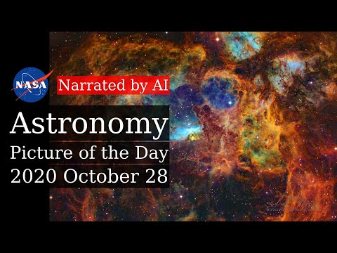 APOD: 2020-10-28 - NGC 6357: The Lobster Nebula (Narrated by Salli)