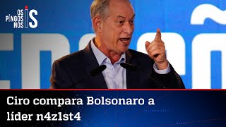 Ciro diz que Bolsonaro e Lula são como “Hitler e sub-Hitler”