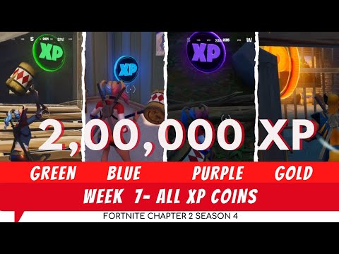 Week 7 - All XP Coins Locations Fortnite Chapter 2 Season 4