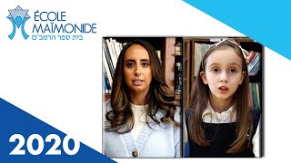 École Maïmonide - Delphine et Aviva (2020)