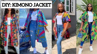 How to Cut and Sew a Simple Kimono Jacket Beginner