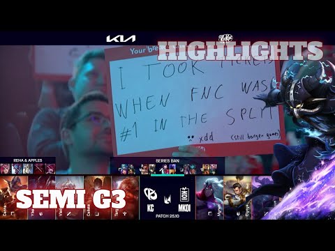 MKOI vs KC - Game 3 Highlights | Round 3 LEC Spring 2025 Playoffs | Karmine Corp vs Movistar KOI G3