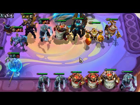 Teamfight Tactics - Almost Full 3 Star Board! Warwick Reroll