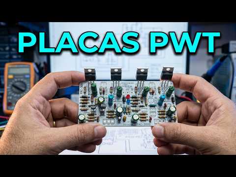 VÍDEO 170926. PLACAS LISAS PARA MONTAR AMPLIFICADORES PWT COM MANUAL 🔊