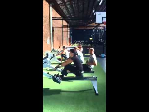 The 9:30 am session crushing the fourth row in the 10th minute of a 21 minute EMOM . . .