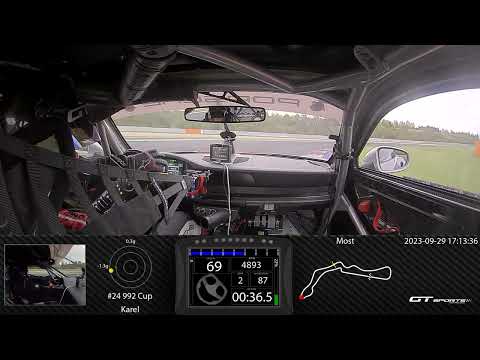 Porsche 992 GT3 Cup onboard Autodrom Most 1min35sec