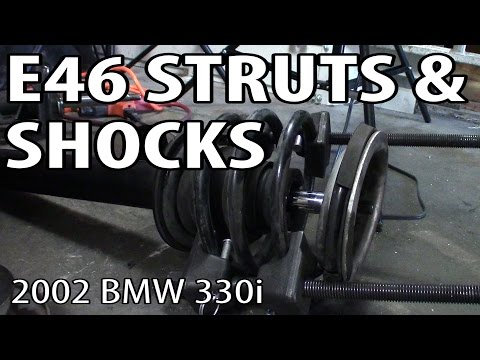 BMW 330i 325i E46 Front Strut & Rear Shock Replacement DIY
