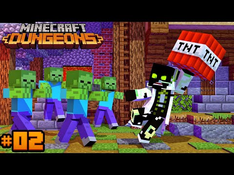Arazhul -  HOW TO HIT 100 ZOMBIES AT THE SAME TIME?!  - Minecraft Dungeons #02 [Deutsch/HD]
