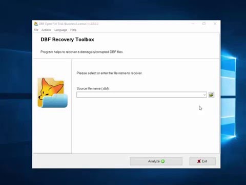 Dbf Open File Tool Manual