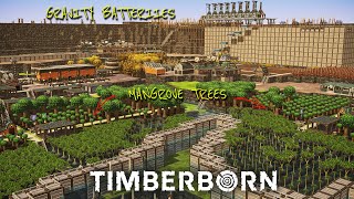 More Batteries and Mangrove Trees in Timberborn | Bad Crater Episode 12