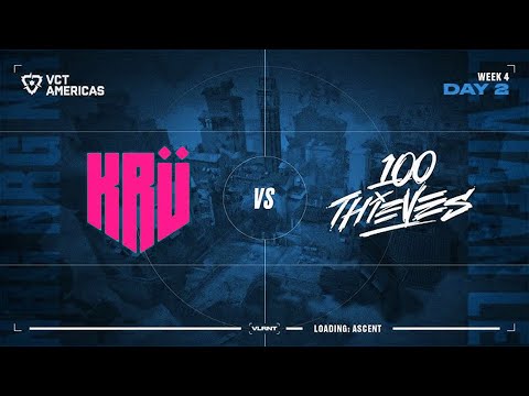 100 Thieves vs KRÜ Esports | HIGHLIGHTS | Champions Tour 2024  Americas Stage 1