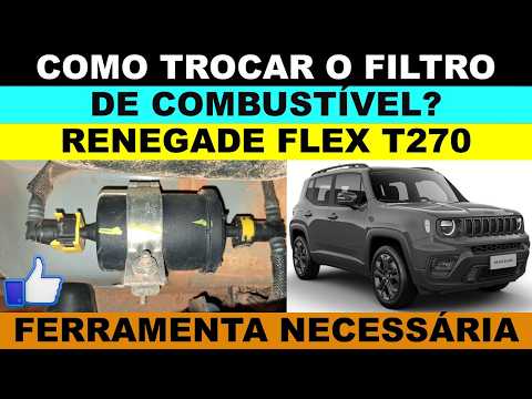 Como trocar o filtro de combustível do Jeep Renegade flex T270 ano 2024?