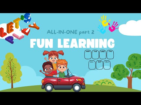 Colors, Vehicles & Days of the Week | 15-Minute Learning Songs for Kids!