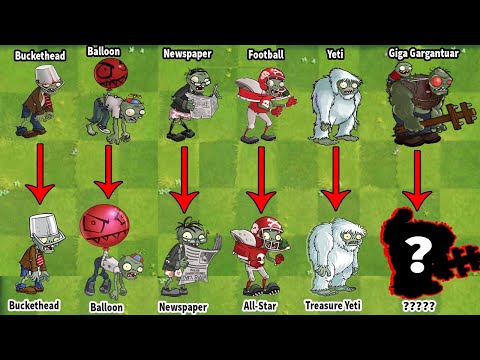Plants vs Zombies Discovery - All Zombies In Pvz 1 VS Pvz 2