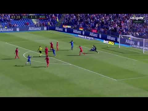 GOL DE JORGE MOLINA GETAFE VS REAL SOCIEDAD 2-1 29/10/2017
