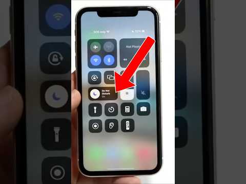 How To Turn On/Off Do Not Disturb Mode On iPhone! #shortsfeed
