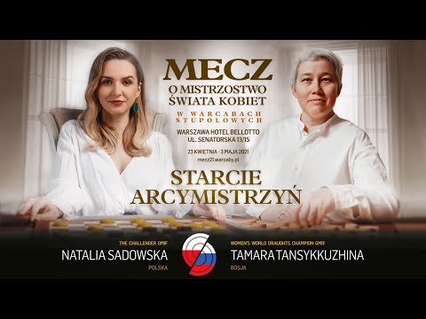 Women’s World Draughts Championship Match || Natalia SADOWSKA - Tamara TAKSYKKUZHINA || Trailer