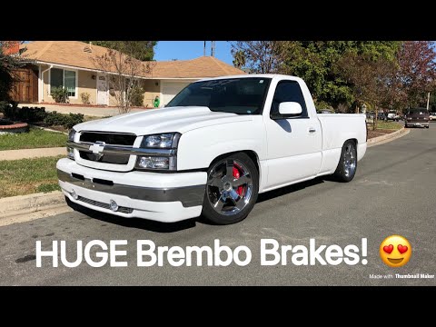 FINALLY got the Brembo kit on the Silverado! Looks amazing!