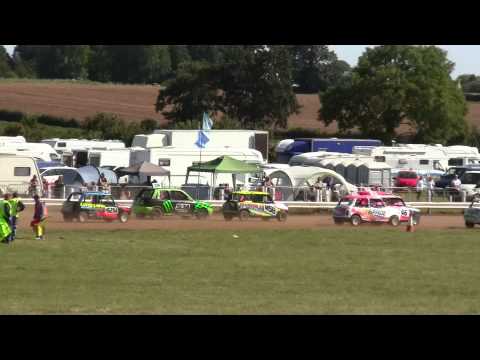 Mini Rollover! 2015 Nationals Semi-FInals Autograss Junior Saloon