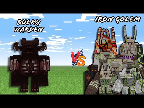 Bulky warden vs all Iron golem