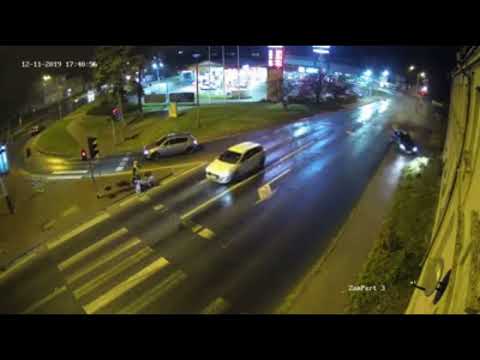 Wypadek w Pabianicach kierowcy BMW