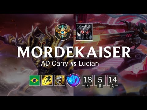 Mordekaiser Bot vs Lucian - BR Challenger Patch 8.21