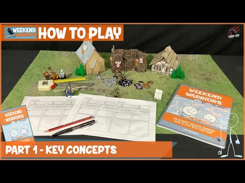 HOW TO PLAY WEEKEND WARRIORS - Part 1 Basic Tools & Key Concepts - Skirmish To Play With Your Kids!
