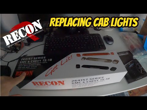 Replacing Cab Lights on my L5P Duramax with Recon 264157BKS
