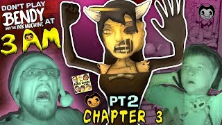 DON&#39;T PLAY BENDY &amp; THE INK MACHINE @ 3AM! CHAPTER 3 Alice Angel is SCARY! FGTEEV Haunted House (Pt2)