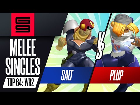 Salt (Captain Falcon) vs Plup (Sheik) - Melee Singles Winners Round 2 Top 64 - Genesis 9