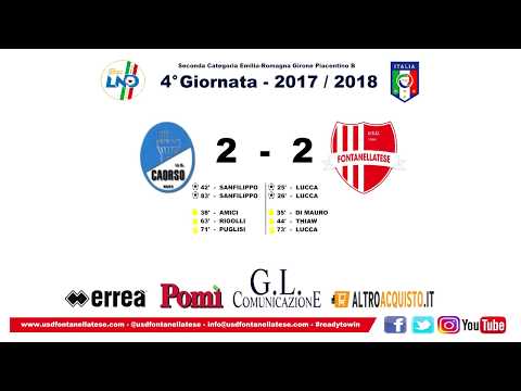 Caorso vs Fontanellatese 2-2 - All goals - Seconda categoria 08/10/2017