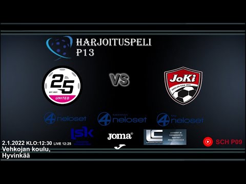 Harjoituspeli 25 UNITED - JoKi 2.1.2022 (LIVE)