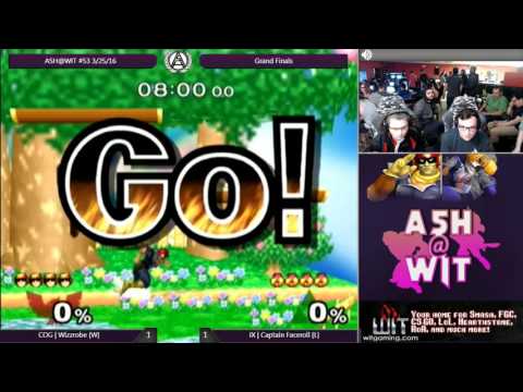 COG | Wizzrobe (Falcon) vs IX | Captain Faceroll (Sheik) - ASH@WIT #53 Melee Grand Finals