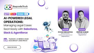 AI Powered Legal Operations Managing Legal Cases Seamlessly with @salesforce  | Legal Webinar