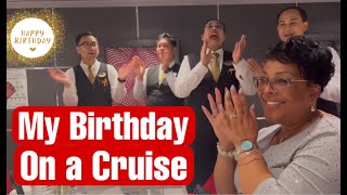 POV: Main Character Energy: Solo Birthday Cruise - Crew and Passengers Singing! #solotravelvlog