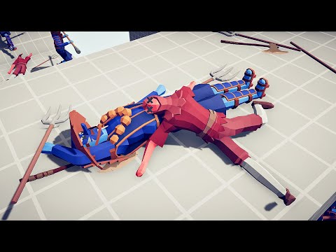 MONK & SQUIRE vs FARMER &  BERSERKER | TABS Totally Accurate Battle Simulator