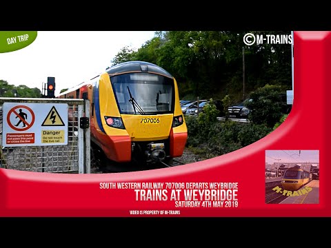 Trains at Weybridge - 04/05/19