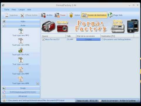 comment regler format factory