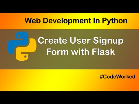 User Signup Form / Form Handling in Python Flask + MySQL
