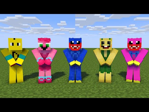 MONSTER SCHOOL : WALKER DANCE MEME POPPY PLAYTIME FAMILY - MINECRAFT ANIMATION
