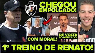 1° TREINO DE RENATO GAÚCHO NO VASCO! TÉCNICO PEDIU REFORÇOS? ENTREVISTA COLETIVA DE APRESENTAÇÃO!