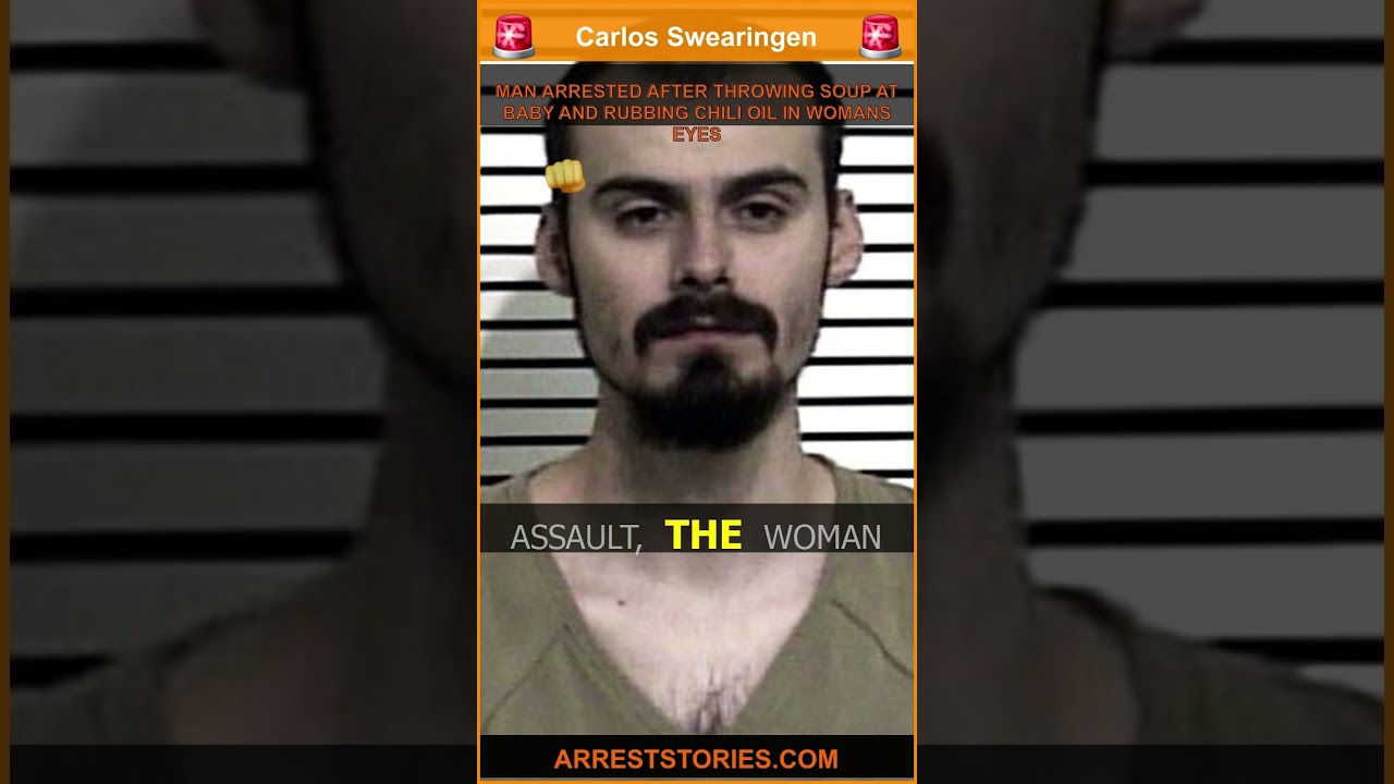 MAN ARRESTED AFTER THROWING SOUP AT BABY AND RUBBING CHILI OIL IN WOMANS EYES