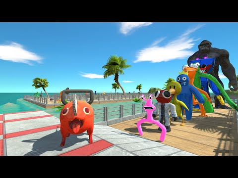 Pochita vs King Kong OASIS DEATH RUN - Animal Revolt Battle Simulator