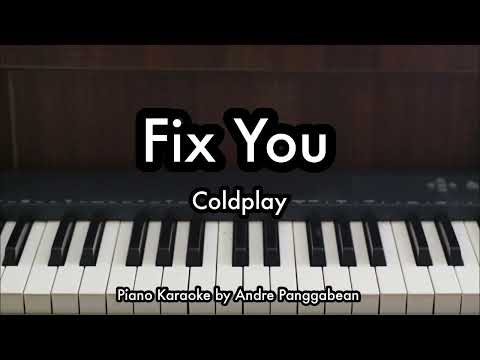 Fix You - Coldplay | Piano Karaoke by Andre Panggabean