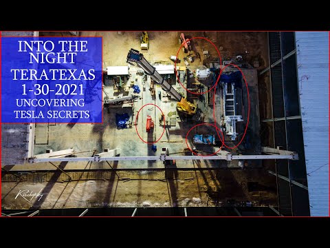 Sunset into the Night Tesla TeraTexas GigaTexas Austin Cybertruck Gigafactory construction process