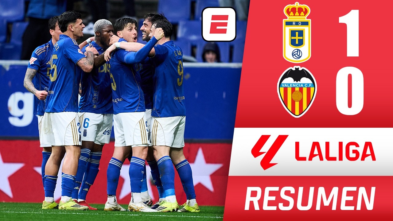 El REAL OVIEDO de ALMADA consigue cuarto triunfo de la campaña tras superar 1-0 a VALENCIA | La Liga
