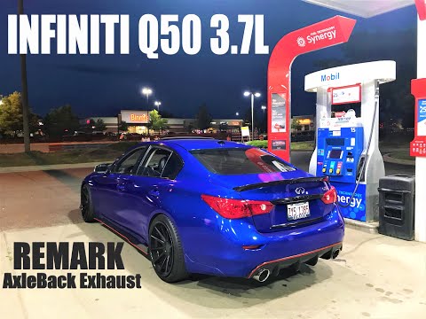 INFINITI Q50 Remark Axle Back Exhaust (Muffler Delete)