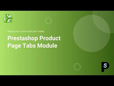 Prestashop Product Page Tabs Module