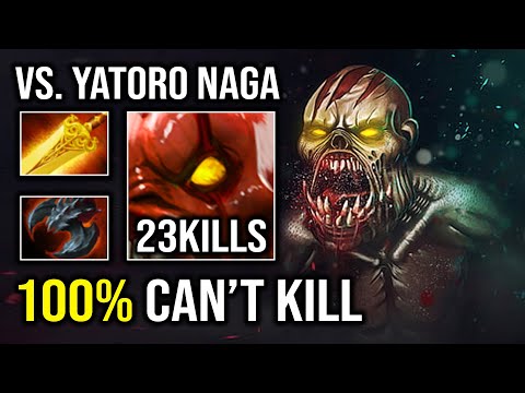 Even Yatoro Naga Can't Stop This Lifestealer 100% Can't Kill 1v5 Run At Everyone Dota 2